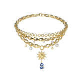 Collar Guess Dama Soleluna Dorado